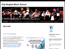 Tablet Screenshot of cityheightsmusicschool.com